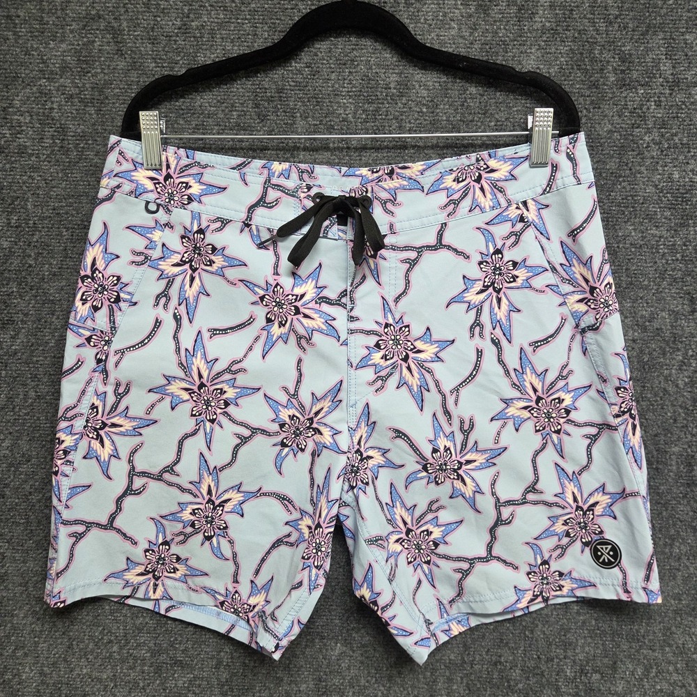 Roark Boardshorts Mens 33 Patik Bloom Floral The Passage Swimwear Beach Surf